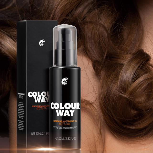 COLOURWAY Aceite de macadamia ligero y renovador para cabello encrespado