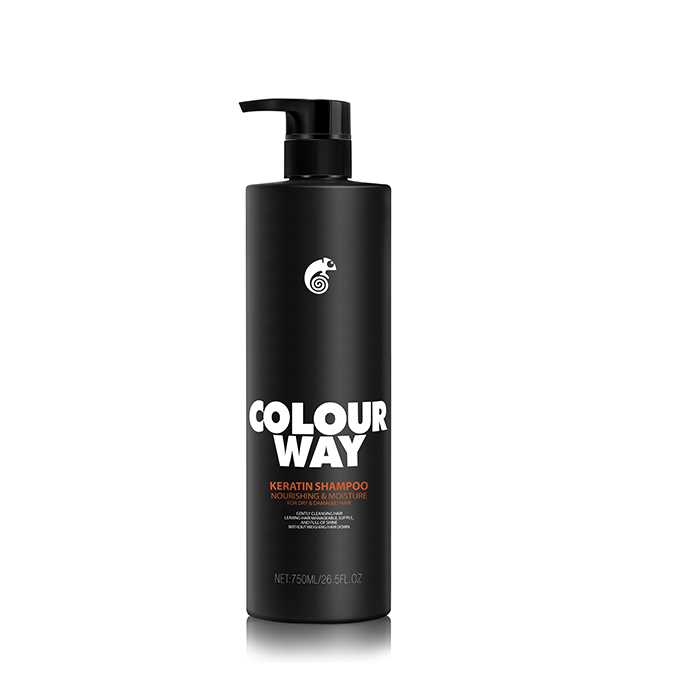 Champú nutritivo e hidratante con queratina COLOURWAY para cabello seco