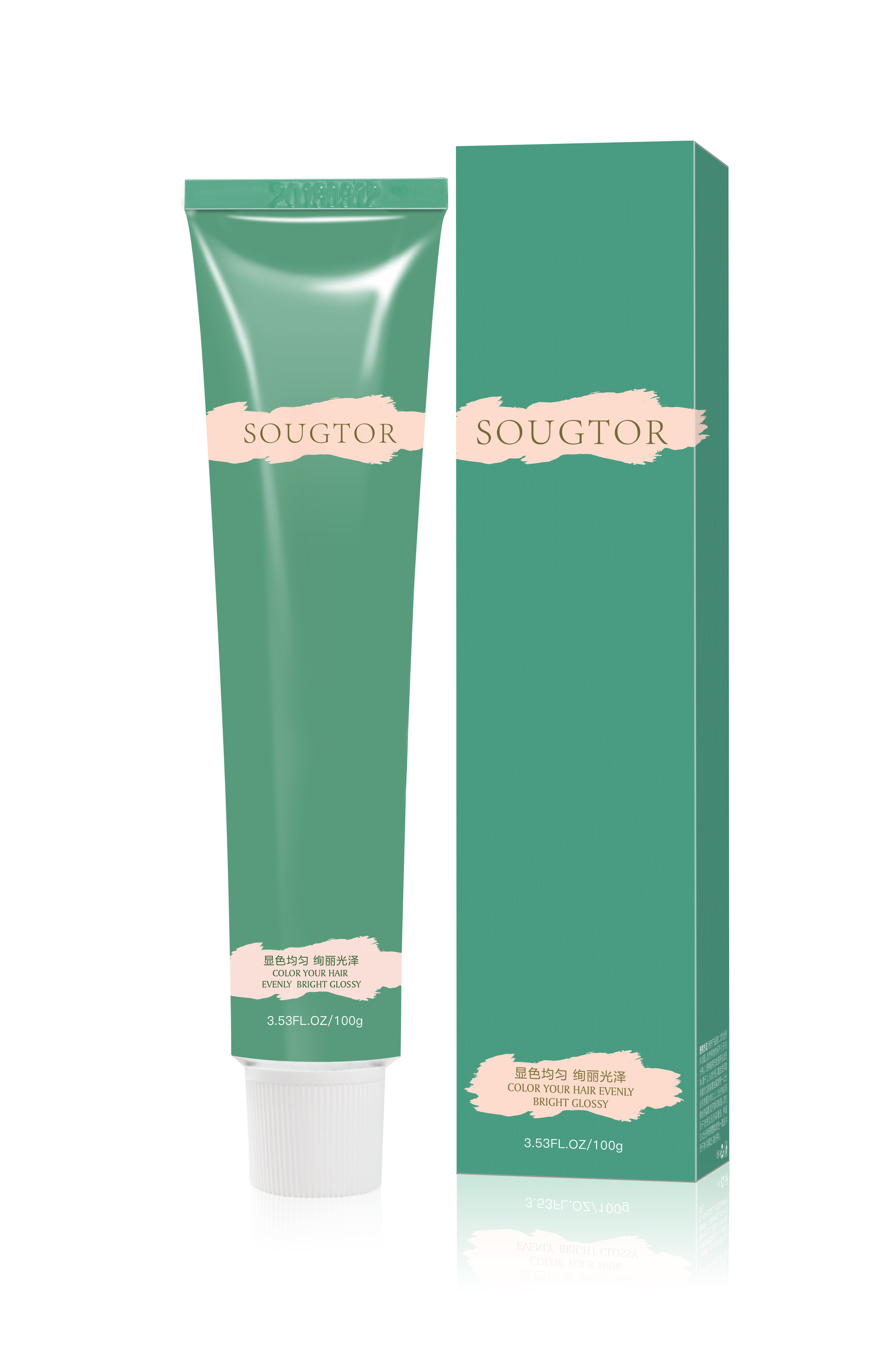 SOUGTOR, marca china, producto en oferta, crema de Color permanente profesional para el cabello para mujeres