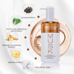 MOCHEQI Etiqueta Privada aceite de argán orgánico champú hidratante sin sulfato reparación nutritiva antiencrespamiento para cabello seco y dañado 
